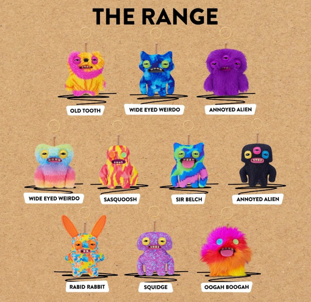 Fuggler - Keyring - Black Annoyed Alien 2025 #107425