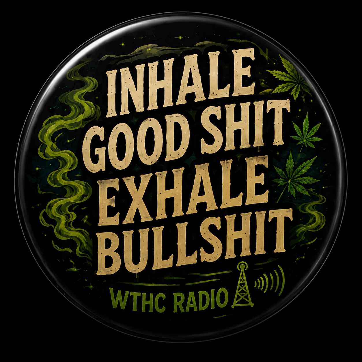 Buttons - WTHC-Radio - Inhale Exhale