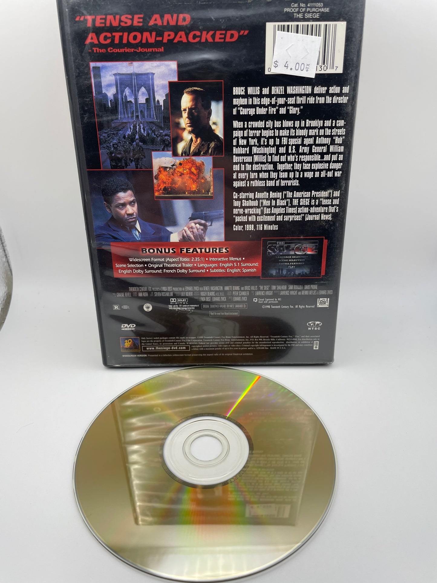 Dvd - The Siege 1999 #100549