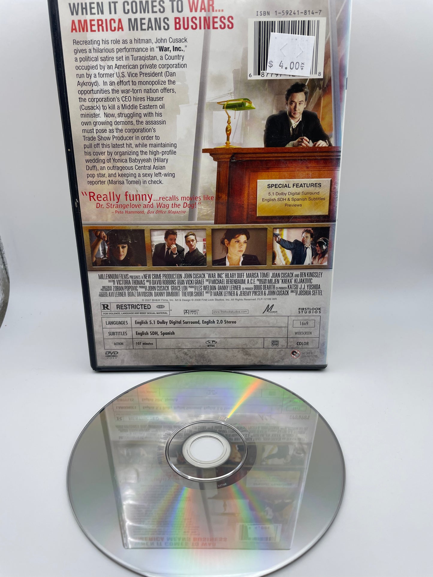 Dvd - War Inc 2007 #100522
