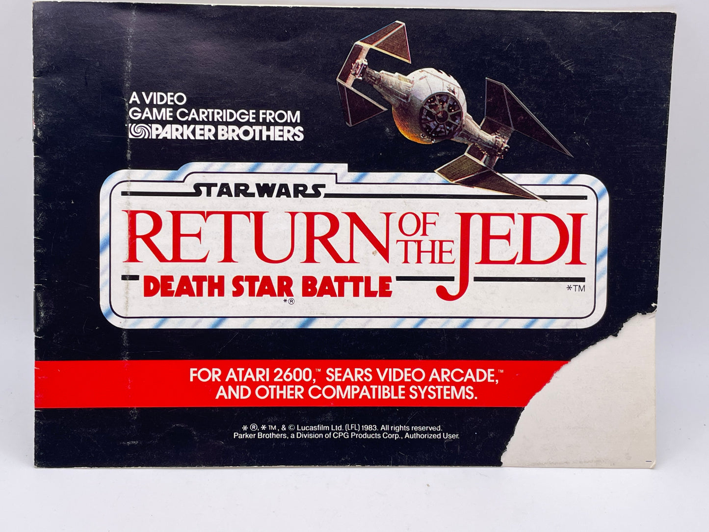 ATARI 2600 - Star Wars Return of the Jedi Death Star Battle 1983 #103581