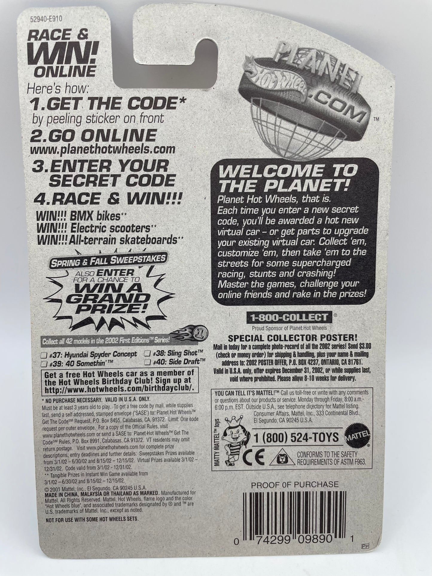 Hot Wheels - Side Draft #052 - 2001 #101950