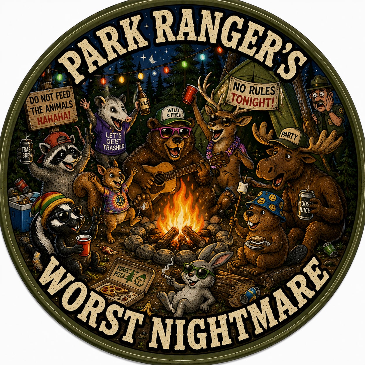 Buttons - WTHC-Radio - Park Rangers #108090