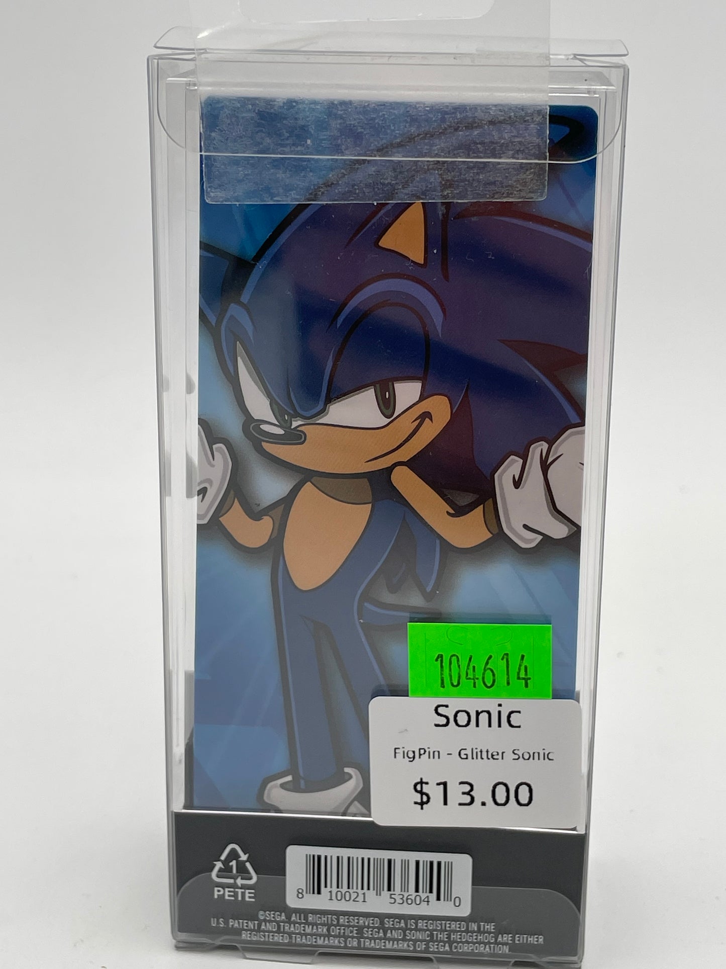 Sonic - Fig Pin - Glitter Sonic #104614
