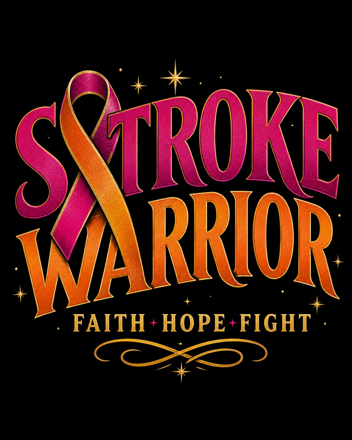 Buttons - WTHC-Radio - Stroke Warrior Faith Hope Fight #108079