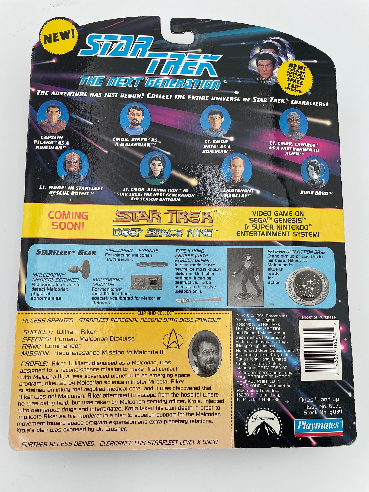 Star Trek Next Gen - Commander River as a Malcorian 1994 #100252