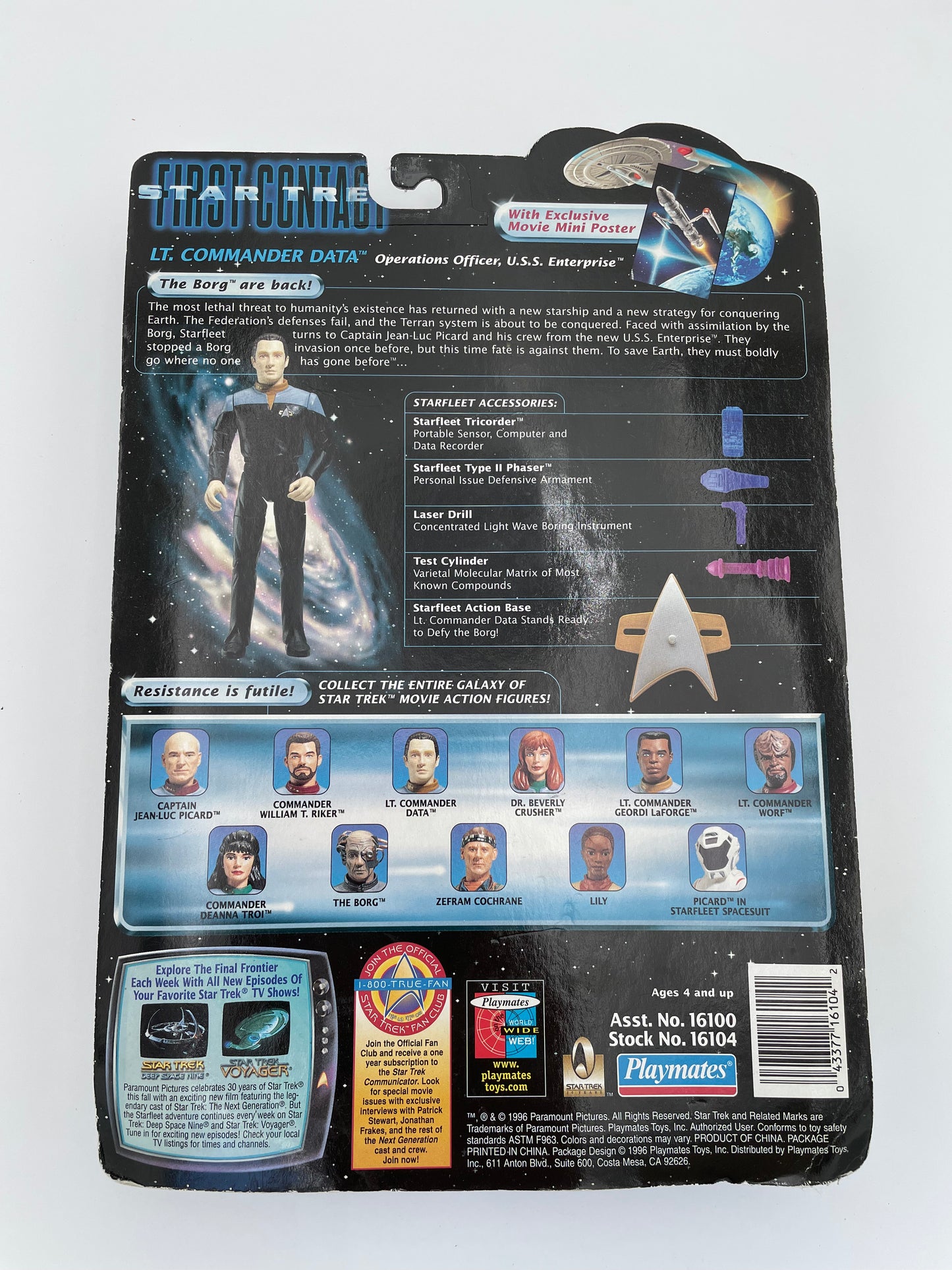 Star Trek First Contact - Lieutenant Commander Data 1996 #100243