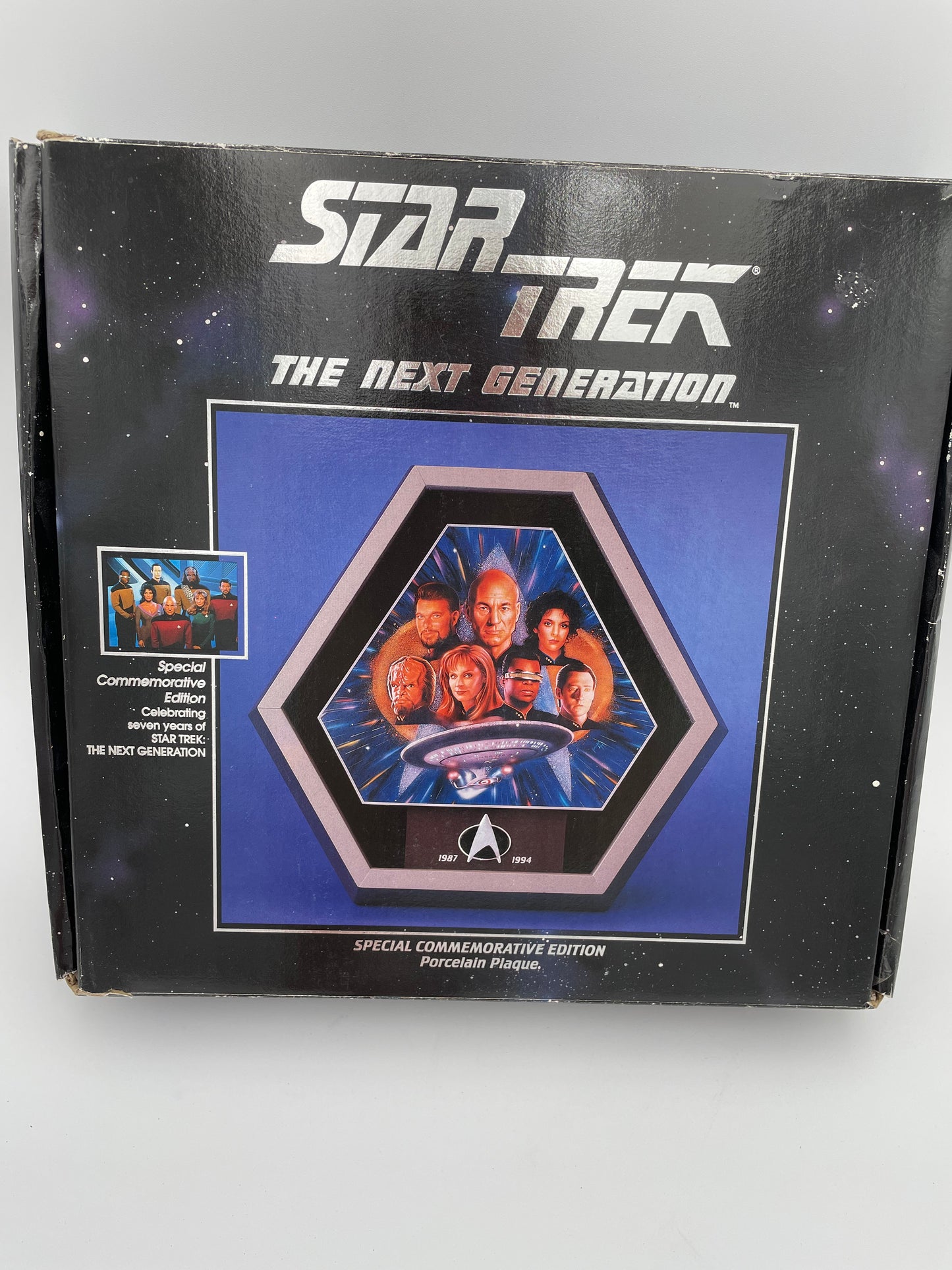 Star Trek Next Gen - Commemorative Porcelain Plaque 1994 #100289