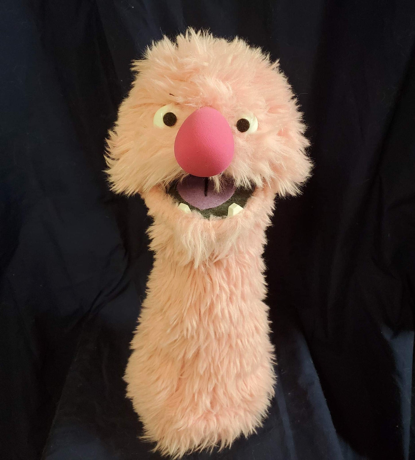 Furry Peach/Pink Puppet