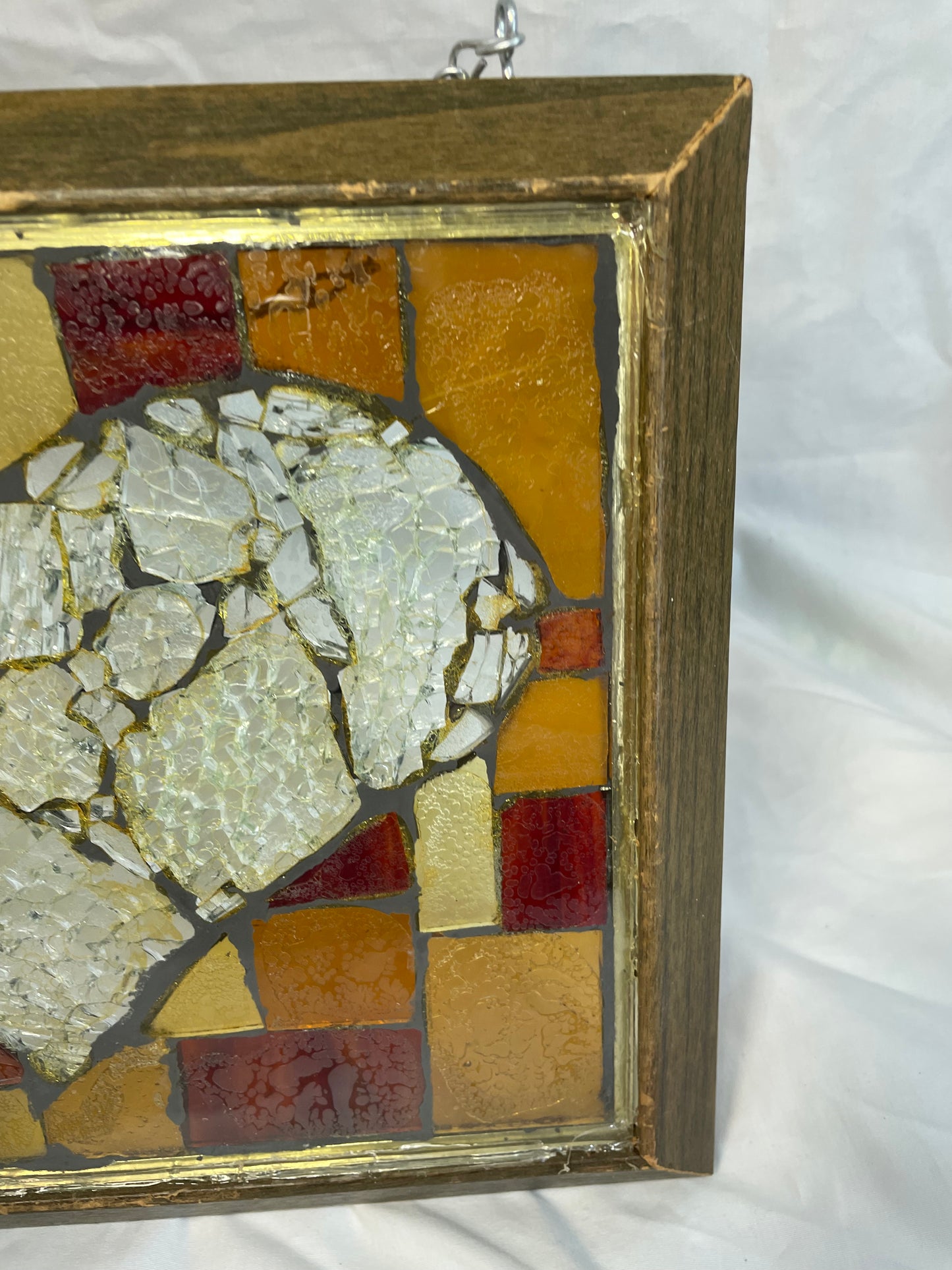 Stained Glass Crackled Heart