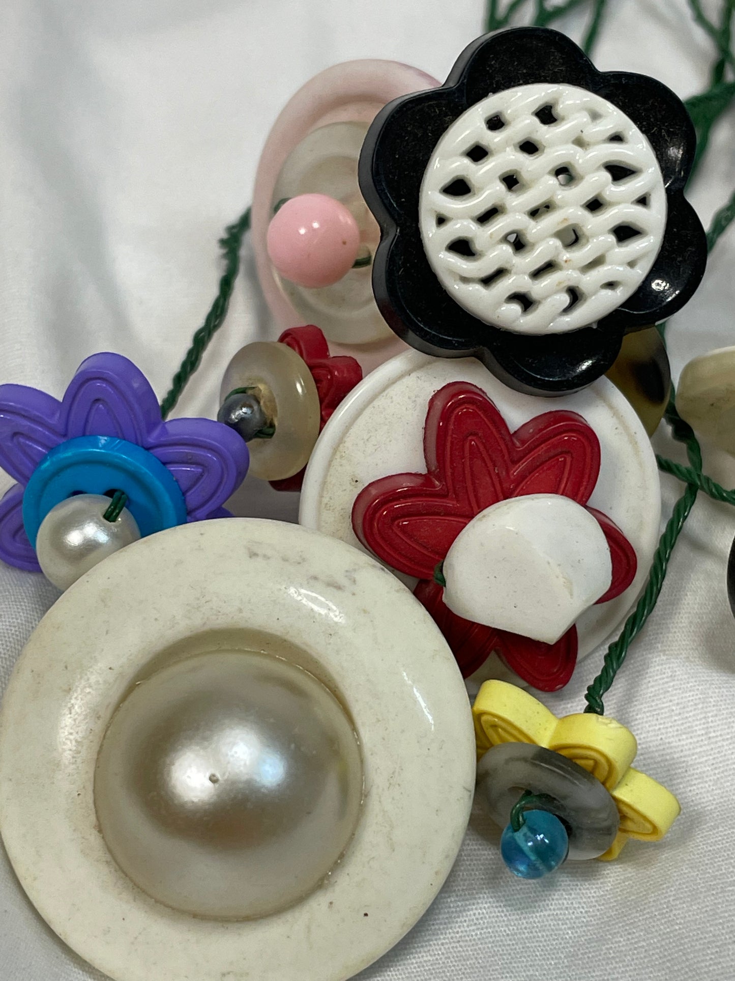 All Vintage Button Flower