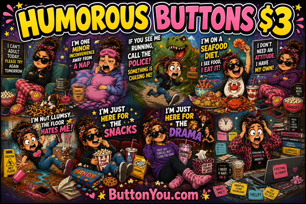 Humorous Buttons