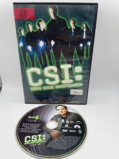 DVD - CSI Season 1 - Disk 6 of 6 - #101058