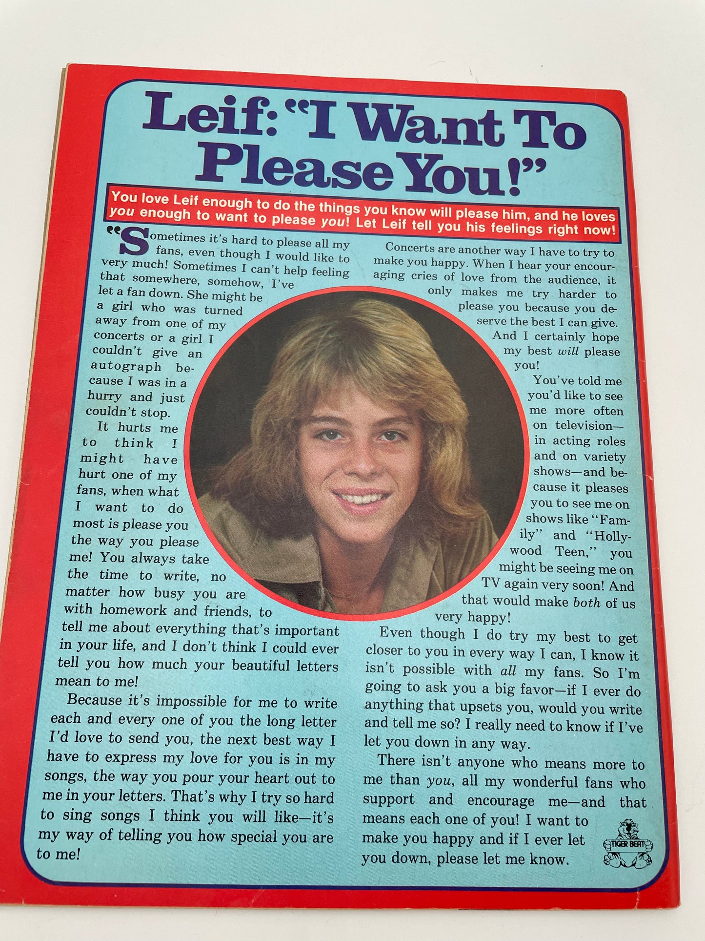 Tiger Beat - Super Special Magazine - April/May 1979 #102133