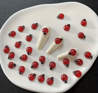 Mini Resin / 3D Print - Ladybugs - Red #107213