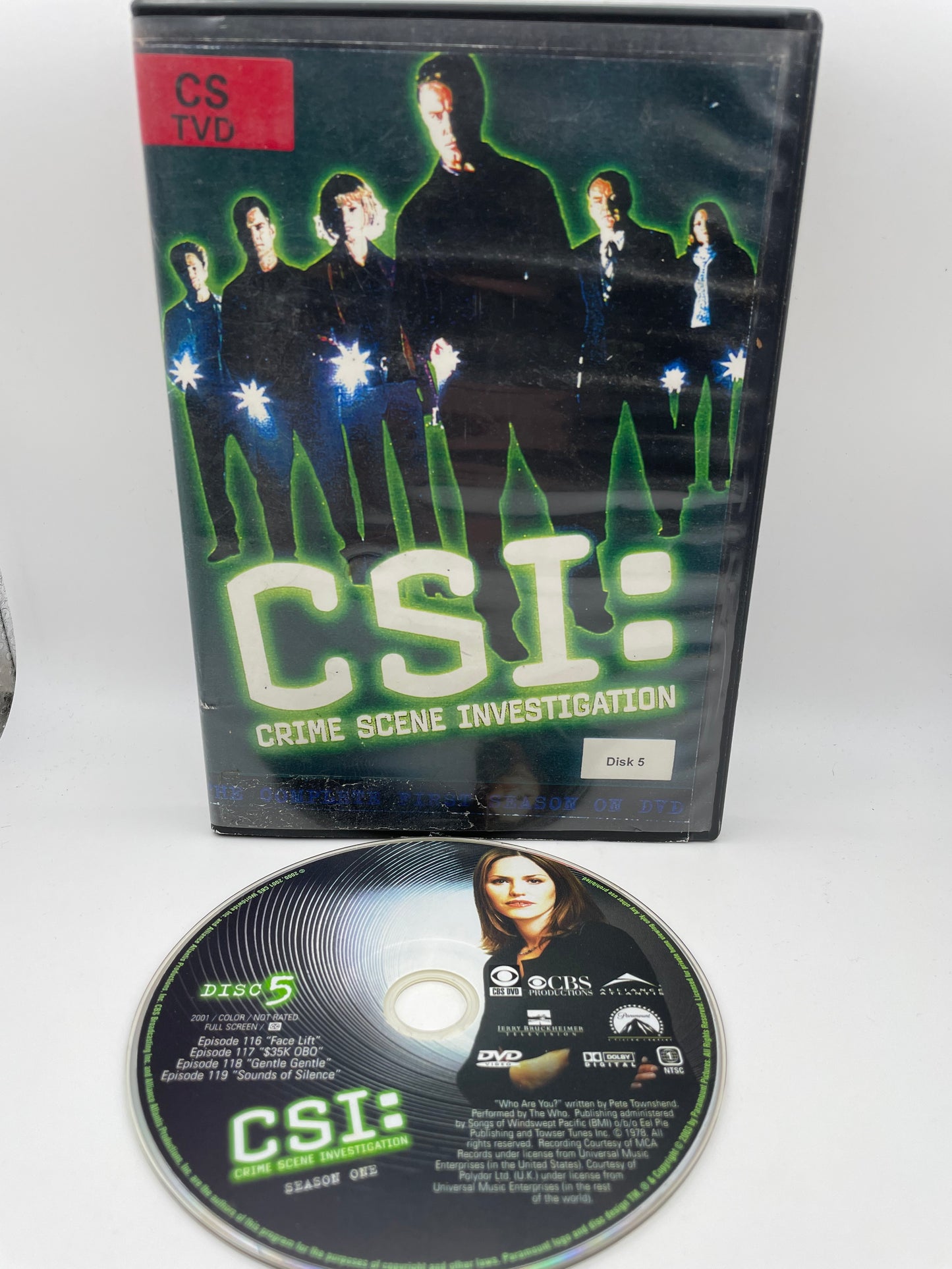 DVD - CSI Season 1 - Disk 5 of 6 - #101057
