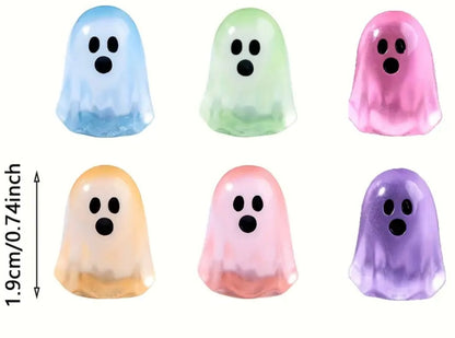 Mini Resin / 3D Print - Transparent Ghosts - Assorted Colors #107212