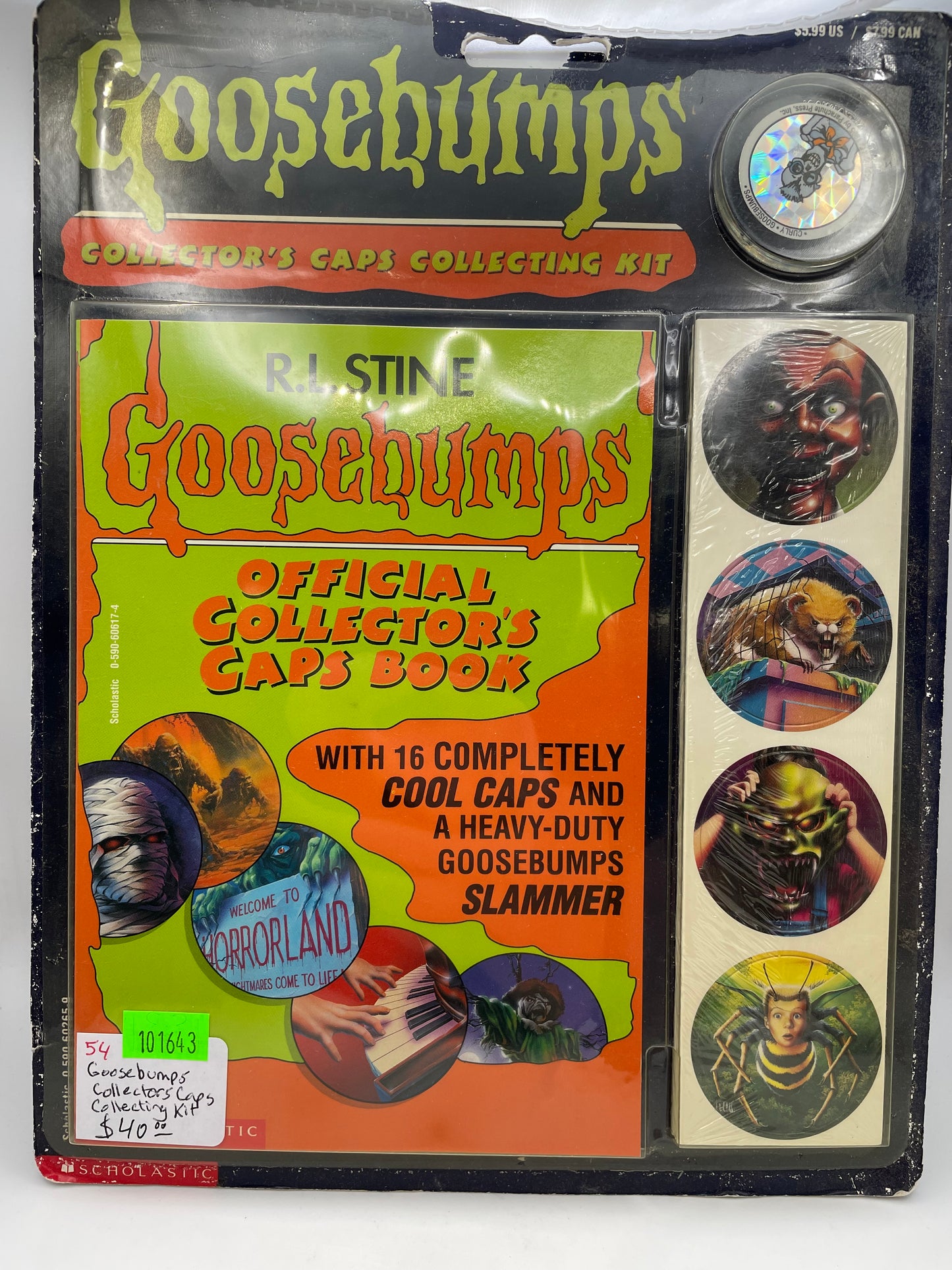 Goosebumps Collector’s Caps Pogs Kit 1995 #101643