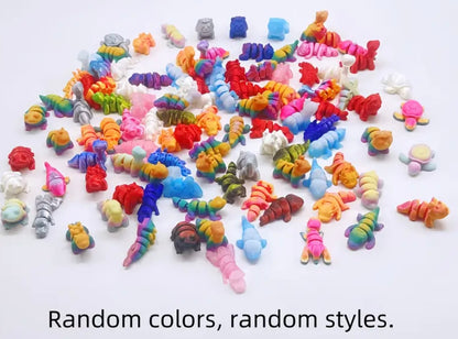 Mini Resin / 3D Print - Small Articulated Animals - Assorted Styles & Colors #107191