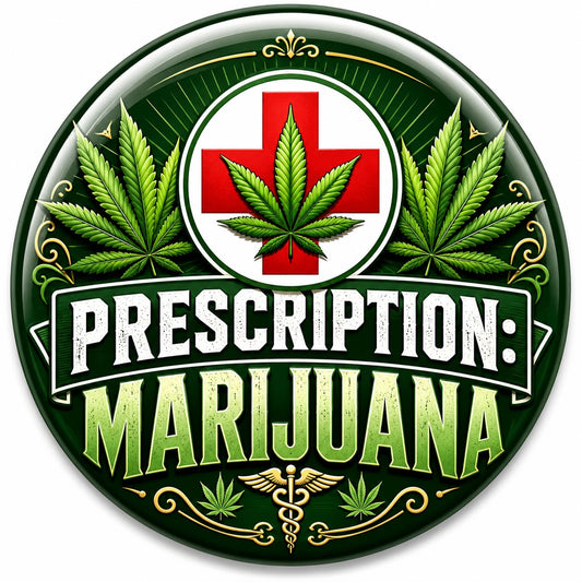 Buttons - WTHC-Radio - Prescription Marijuana #108081