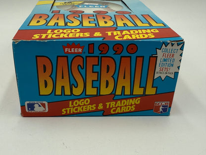 Fleer - Baseball Cards Wax Packs Box - 36 packs - New in Box 1990 #107406