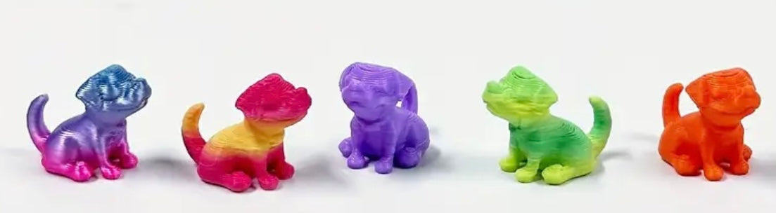 Mini Resin / 3D Print - Puppy - Assorted Colors #107201