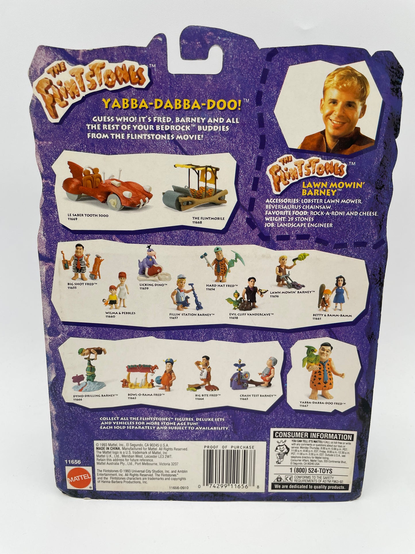 Flintstones - Figure - Lawn Mowin’ Barney 1993 #104756