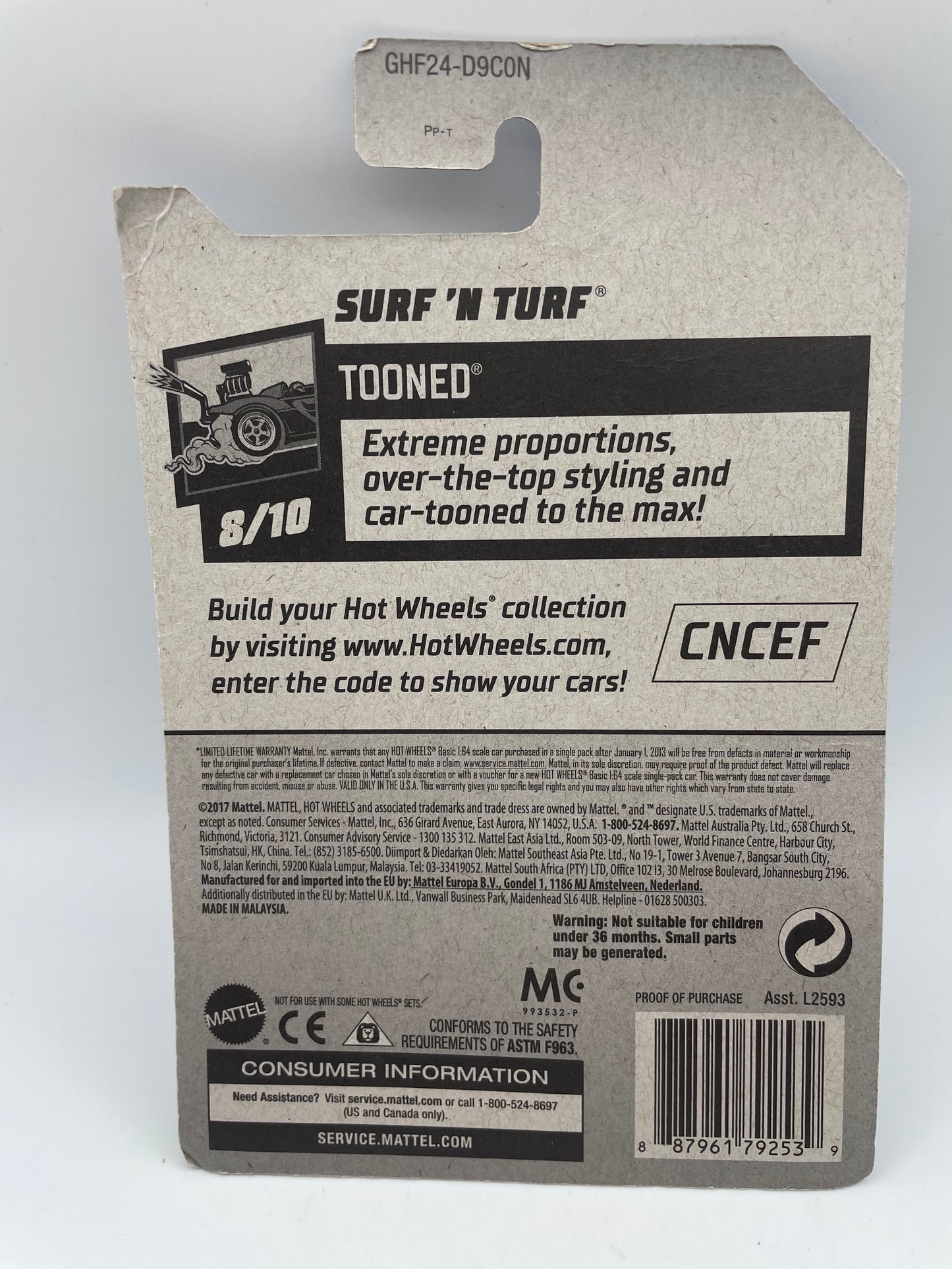 Hot Wheels - Tooned #83 8/10 Surf ‘N Turf 2020 #103157