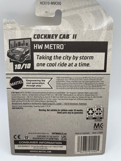 Hot Wheels - Metro #102 10/10 Cockney Cab II White 2022 #103143