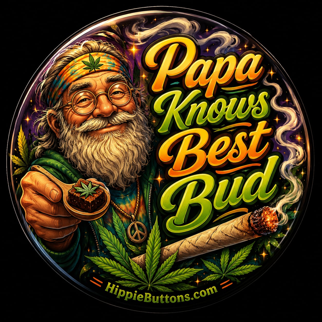 Buttons - WTHC-Radio - Papa Knows Best Bud #108037