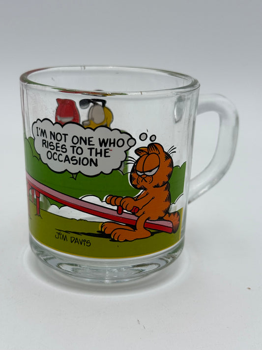 Garfield - McDonald’s - Glass Mug - Teeter Totter 1978 #105290