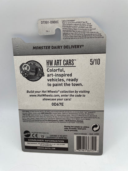 Hot Wheels - Art Cars #62 5/10 Monster Dairy Delivery 2017 #103229