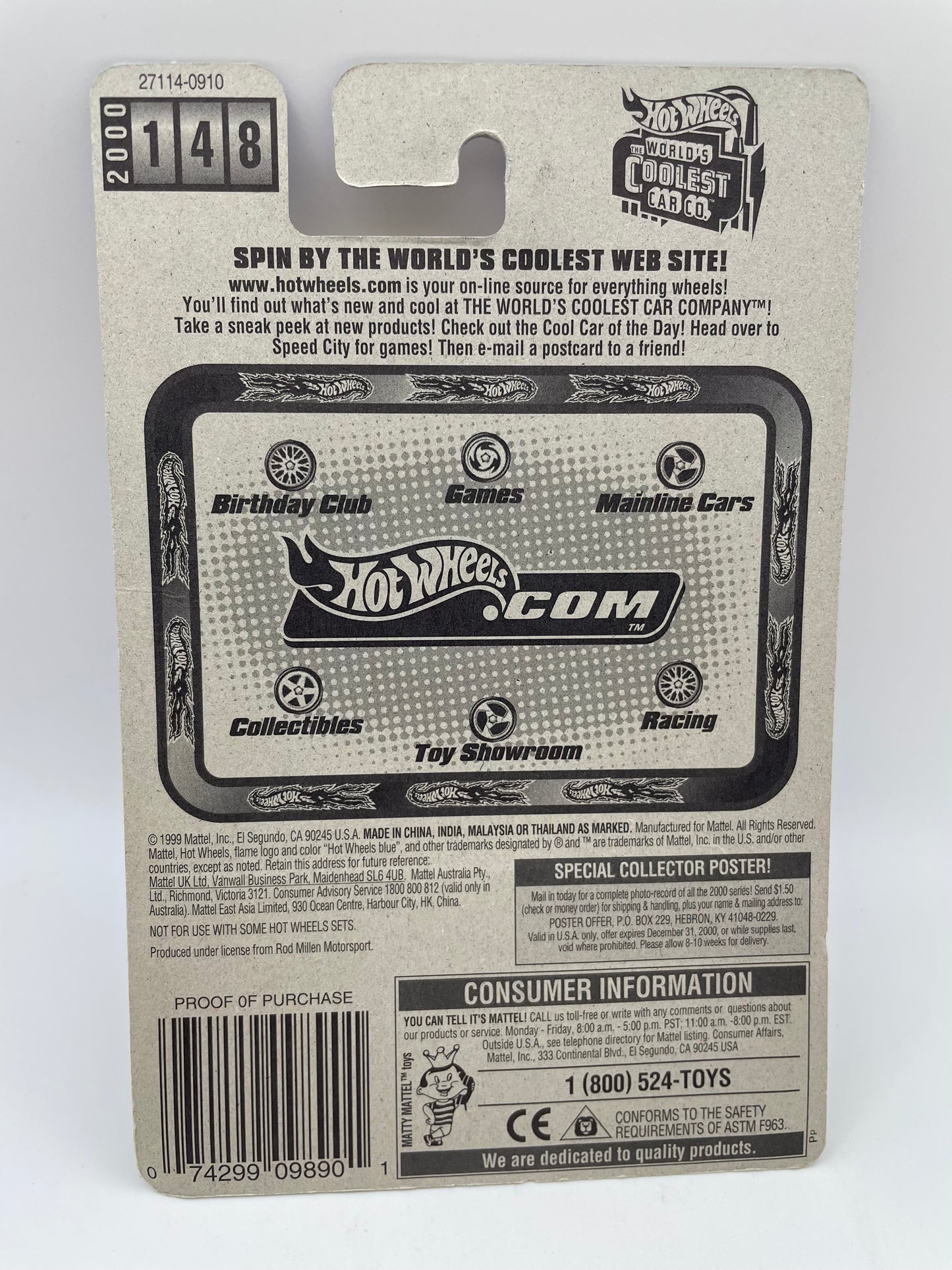 Hot Wheels - Pikes Peak Tacoma #148 - 1999 #101927