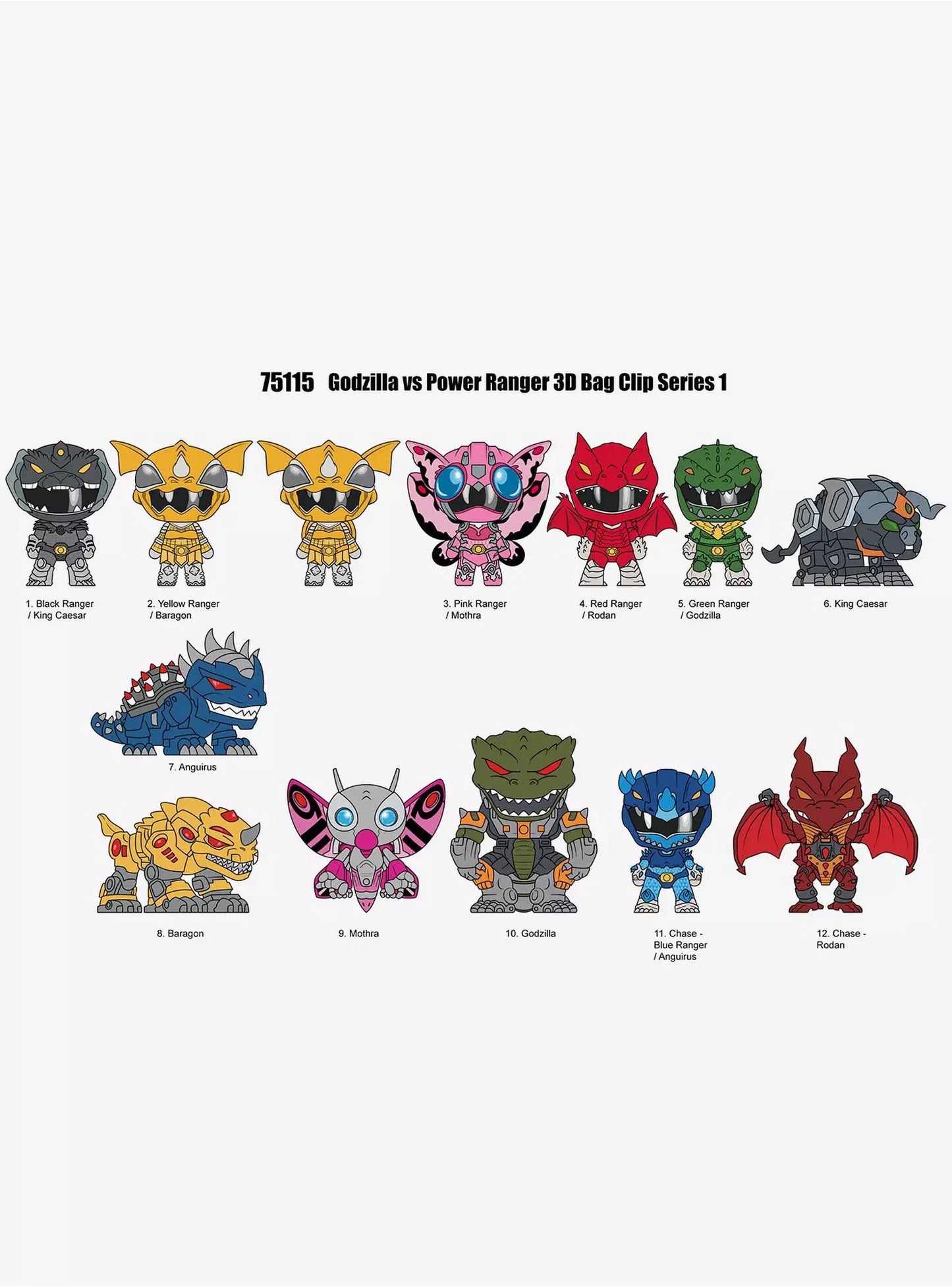 Godzilla vs Power Rangers - Bag Clip - Series 1 - Mystery Pack 2025 #108233