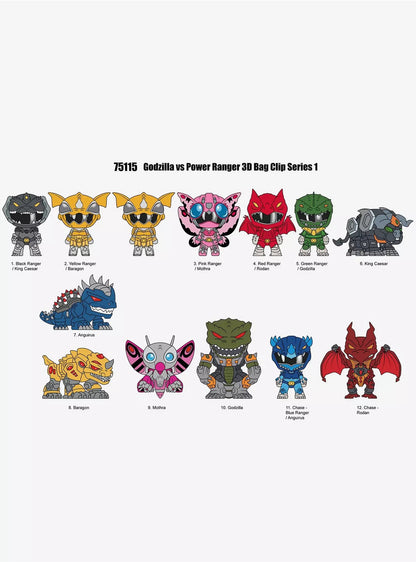 Godzilla vs Power Rangers - Bag Clip - Series 1 - Mystery Pack 2025 #108233