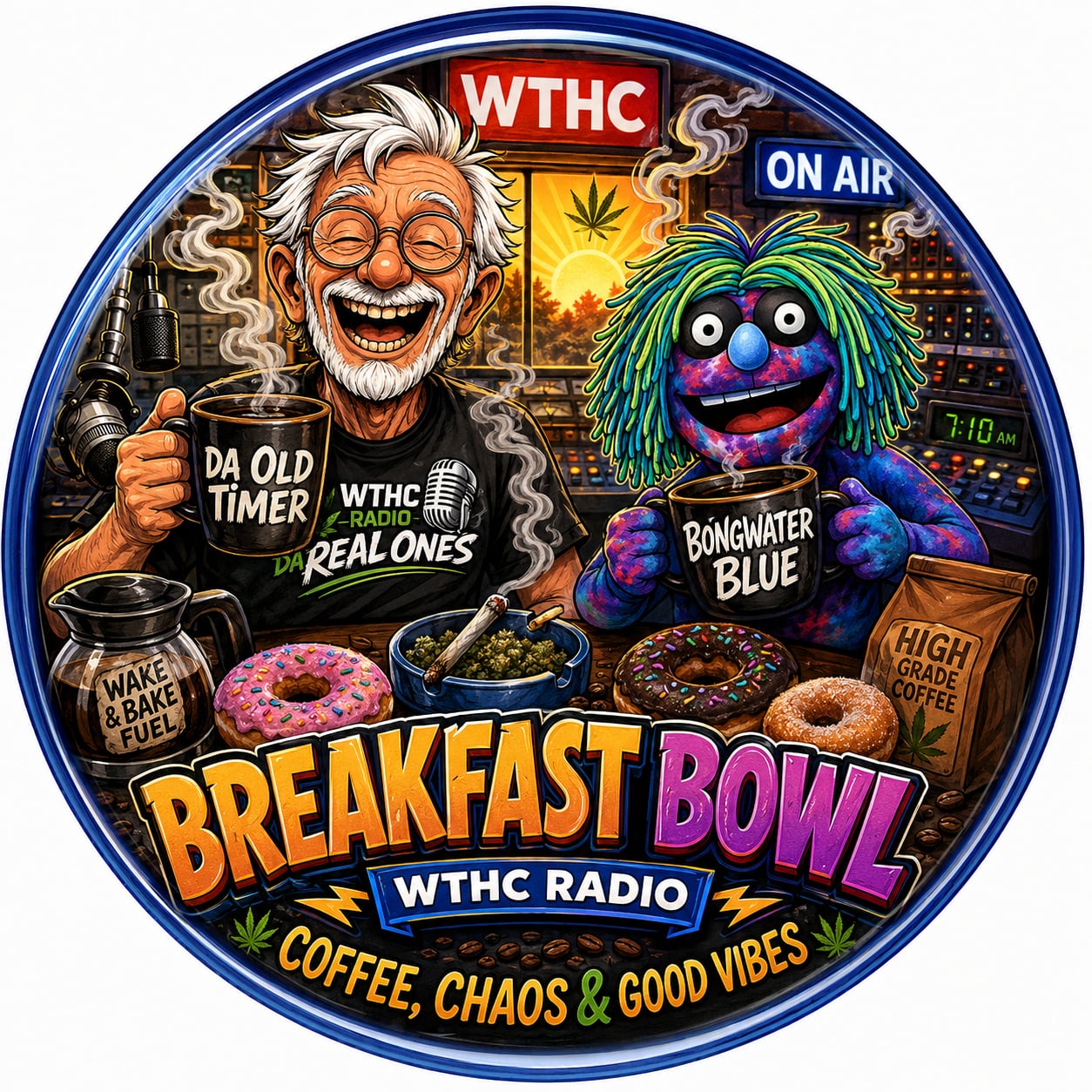 Buttons - WTHC-Radio - Breakfast Bowl Donuts #108041