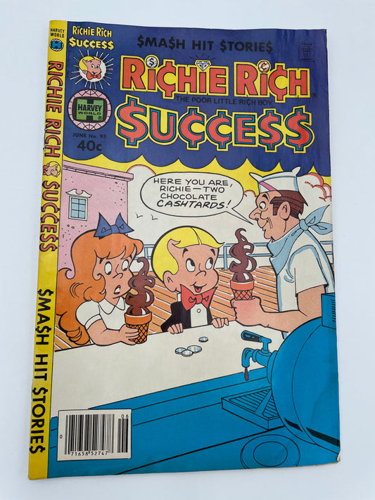 Harvey World Comics - Richie Rich Success #93 - June 1980 #102041