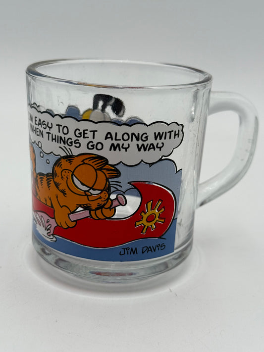 Garfield - McDonald’s - Glass Mug - Canoe 1978 #105292