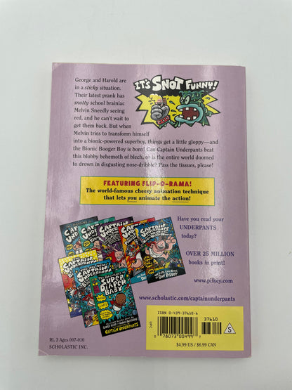 Captain Underpants Book - Bionic Booger Boy Part 1 - 2003 #102020