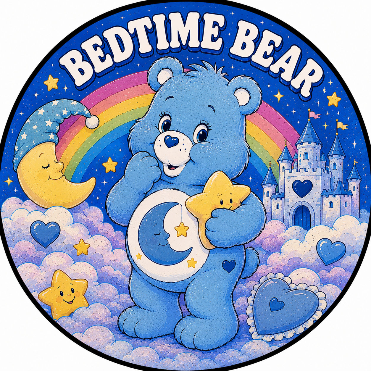 Button - 80s Theme - Care Bears - Bedtime Bear