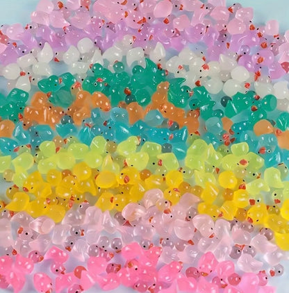 Mini Resin / 3D Print - Transparent Duck - Assorted Colors #106649