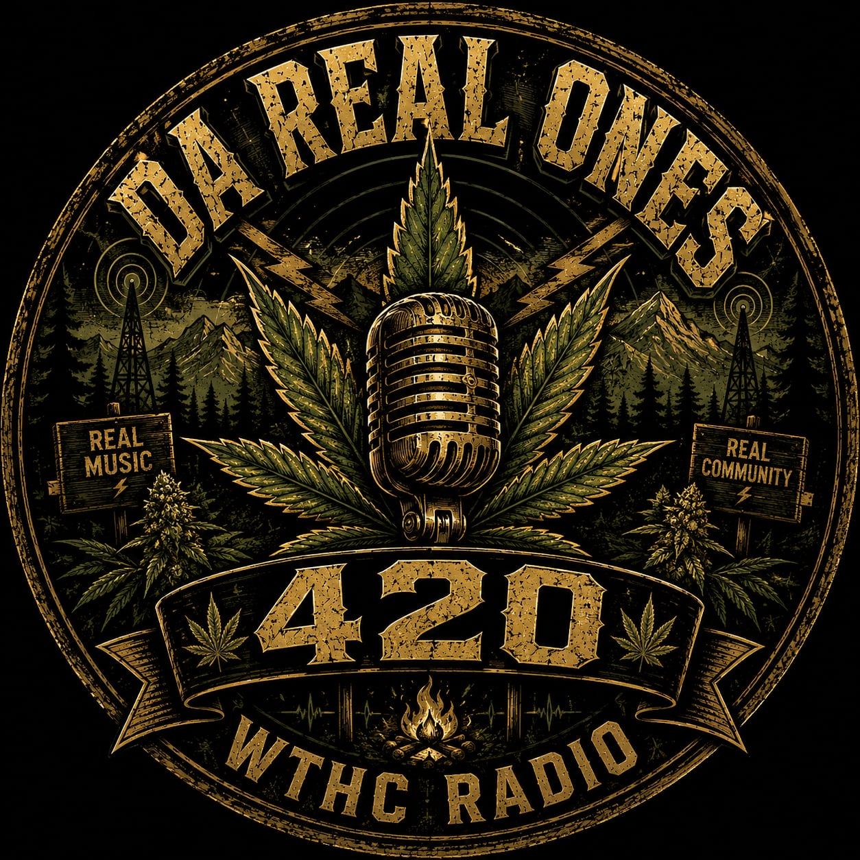 Buttons - WTHC-Radio - Da Real Ones 420