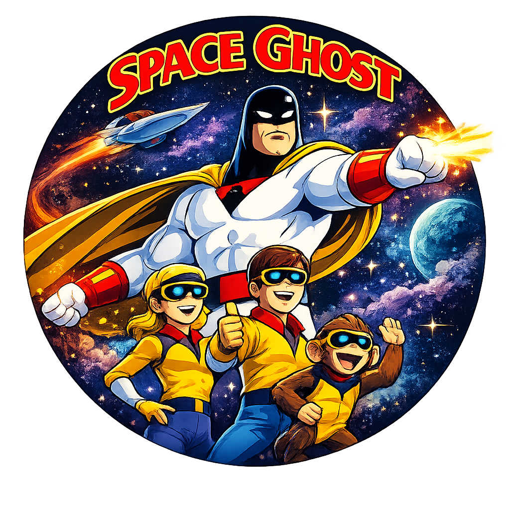 Button - 80s Theme - Space Ghost