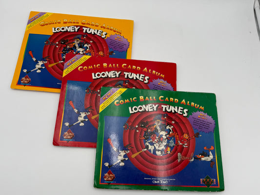 Looney Tunes - Upper Deck - Comic Ball Card Albums - Set of 3 1990 #105567