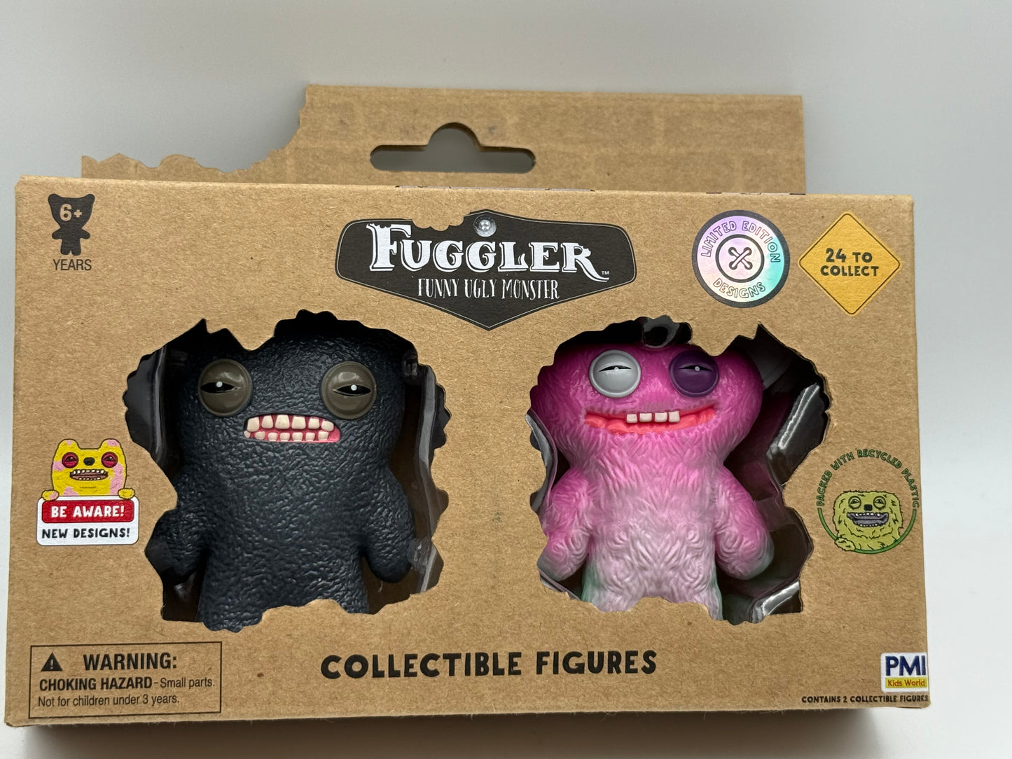 Fuggler - Collectible Figures - 2 pack - Grey Munch Munch & Tie Dye Grin Grin 2025 #107244
