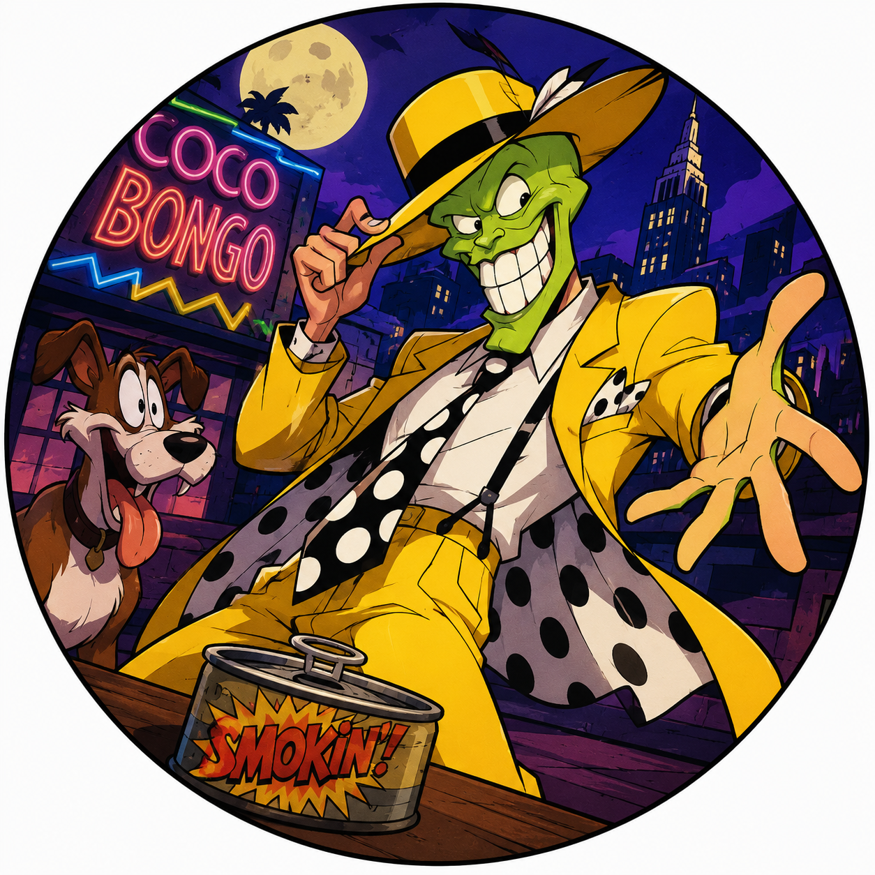 Button - 90s Theme - The Mask