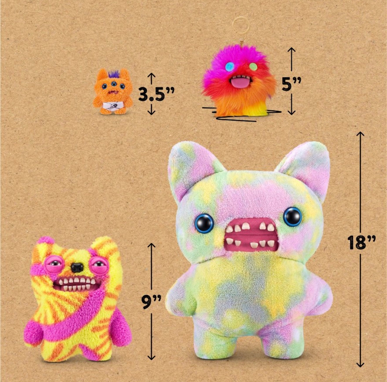 Fuggler - Keyring - Rainbow Fur Oogah Boogah 2025 #107426