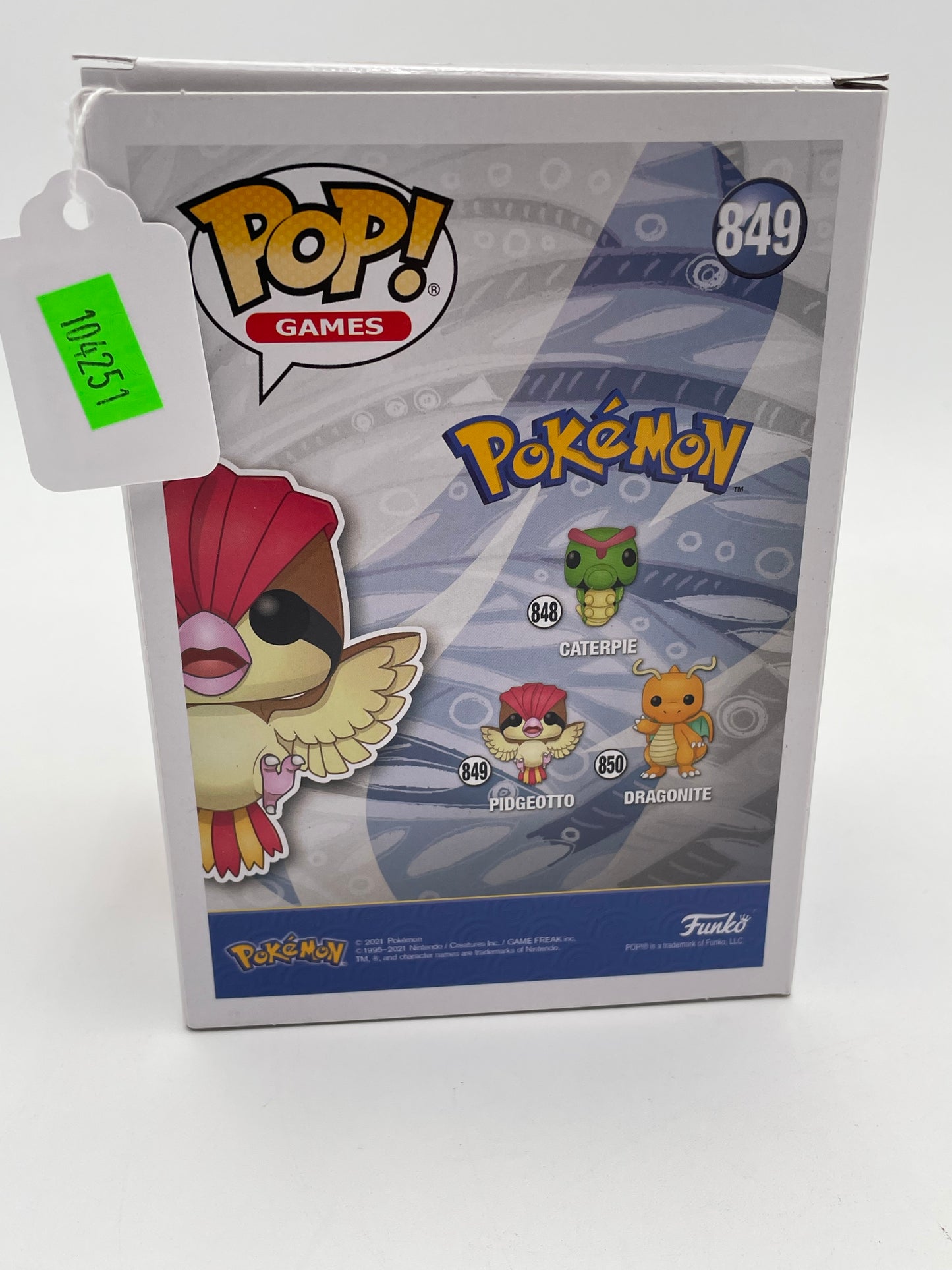 Pokémon - Funko Pop -  849 Pidgeotto #104251