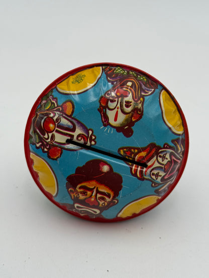 Tin Noisemaker - Vintage - Rattle - Clown 1950s/60s #105453