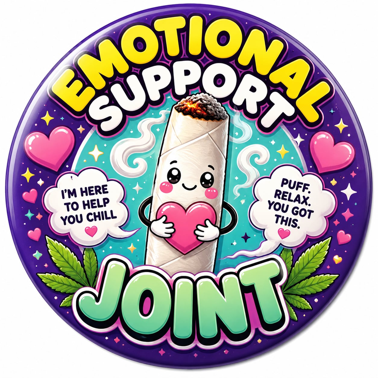 Buttons - WTHC-Radio - Emotional Support Joint